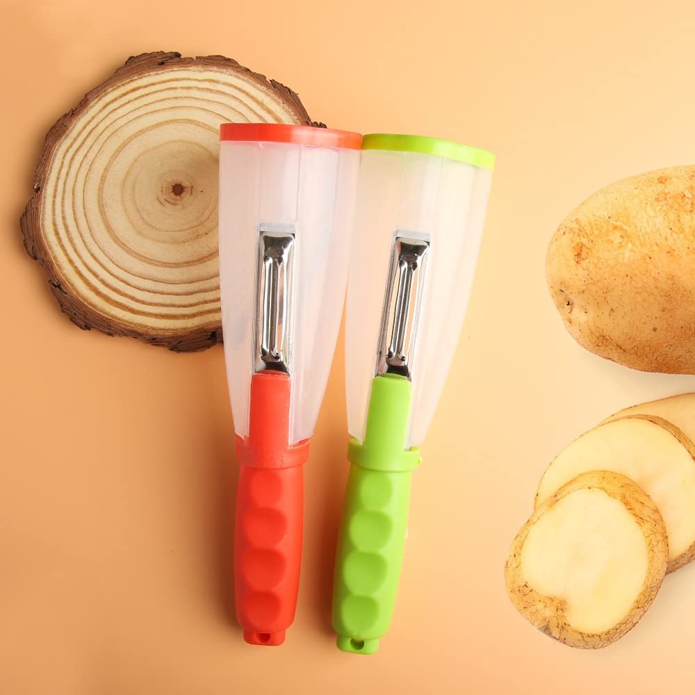 Multifunctional Storage Type Peeling Knife - Peeling Knife With Storage Tube