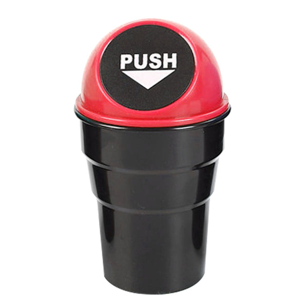 Car Trash Can with Lid - Small Car  Portable Trash Bin