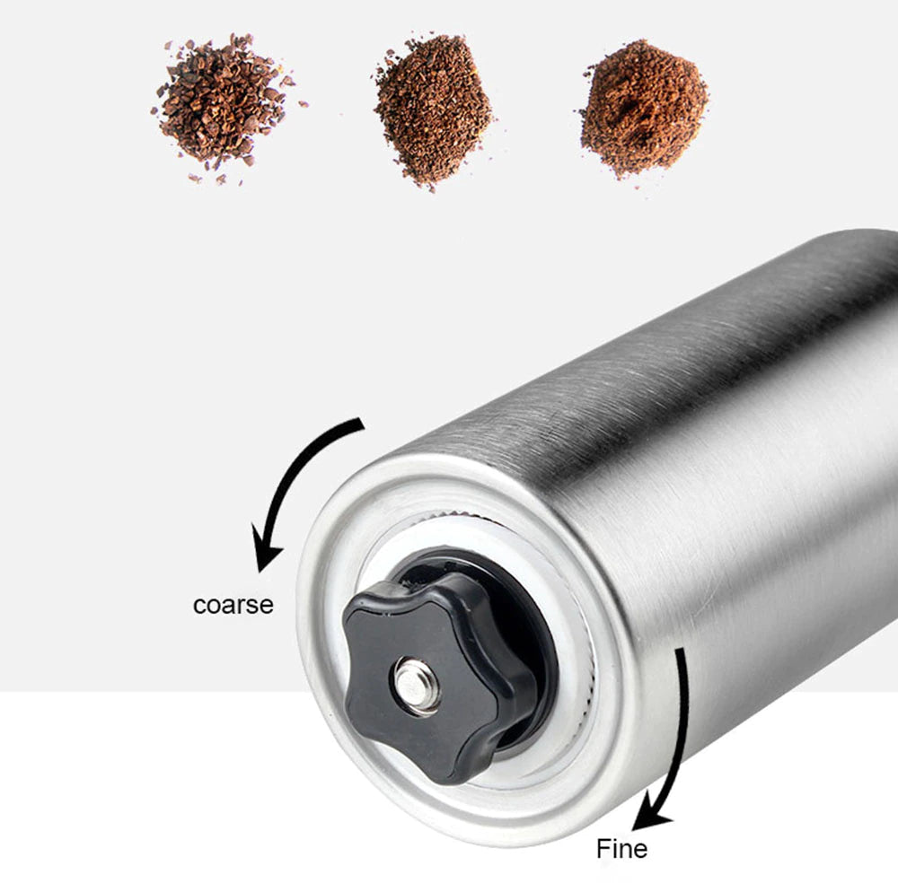 Silver Coffee Grinder - Mini Stainless Steel Handmade Coffee Bean Grinders