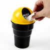 Car Trash Can with Lid - Small Car  Portable Trash Bin