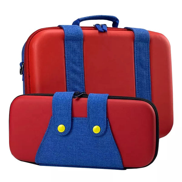 For Nintendo Switch Accessories Travel Carrying Case - 2 In1 Portable Mario Storage Bag