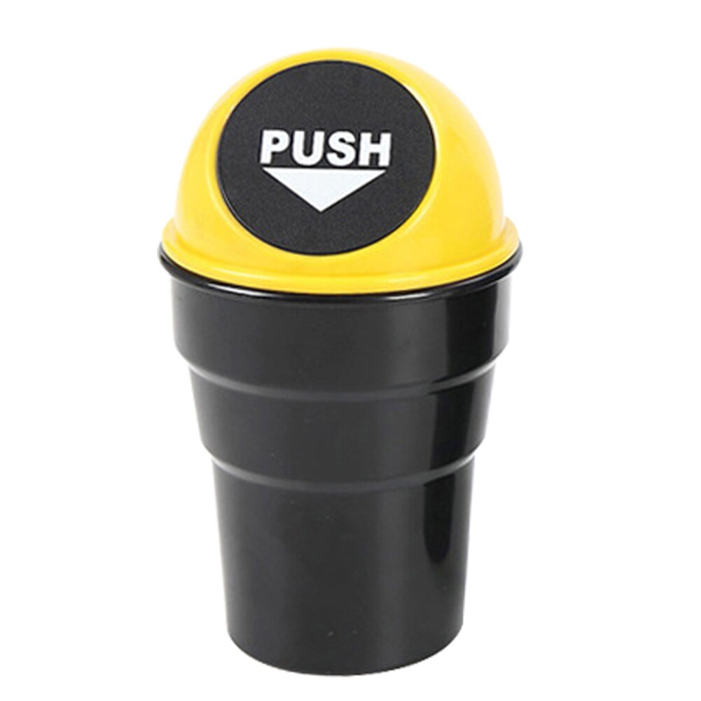 Car Trash Can with Lid - Small Car  Portable Trash Bin