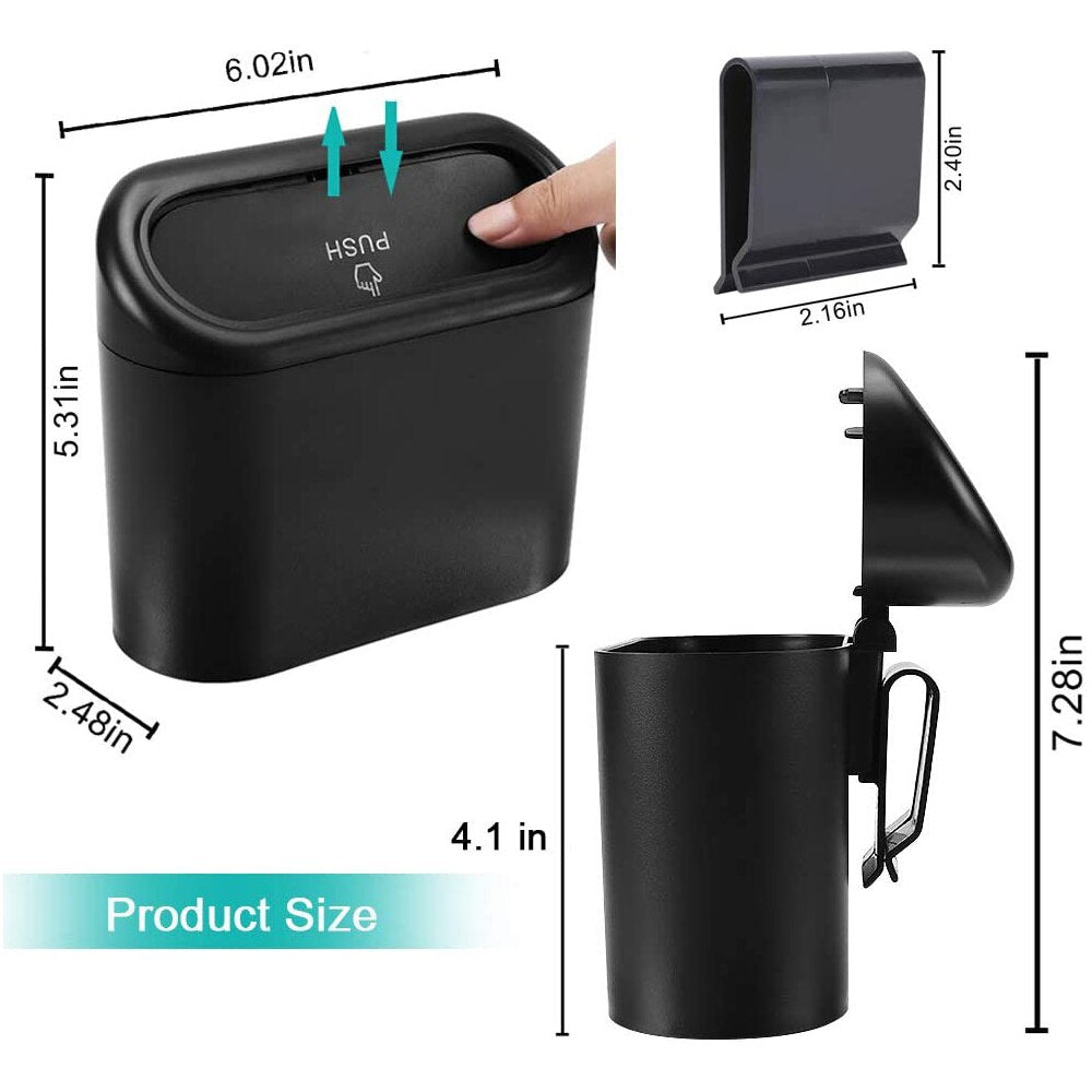 Hot Hanging Car Trash Can - Vehicle Garbage Dust Case Storage Box