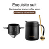 Stainless Steel Portable Coffee Filter - Reusable Mug Coffee Dripper Tea Cup Set